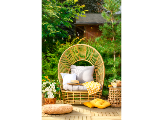 Fotel St. Louise brązowo-szary