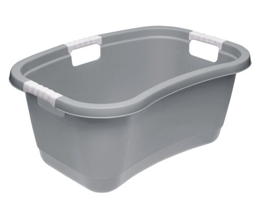 Wanna na pranie Janne z miękkimi uchwytami 50 l szara keeeper