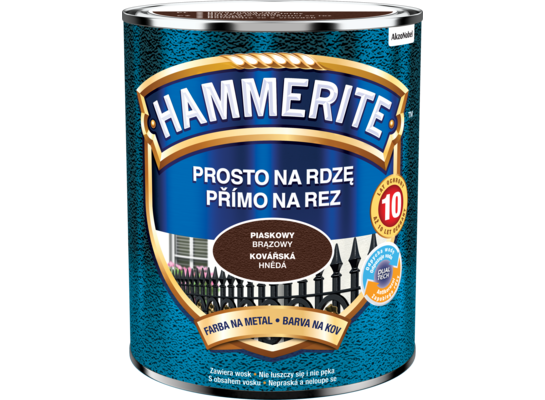 Farba antykorozyjna Prosto na rdzę Piaskowy Brązowy 0,7 l Hammerite