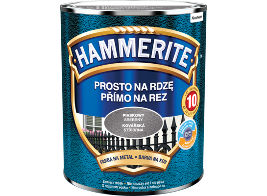 Farba antykorozyjna Prosto na rdzę Piaskowy Srebrny 0,7 l Hammerite