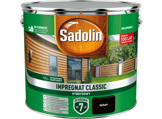 Impregnat CLASSIC HYBRYDOWY Heban 9 l Sadolin