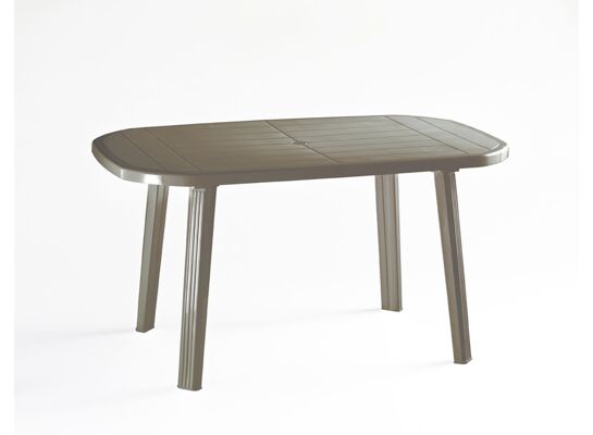 Stół owalny 135 x 84 cm cappucino