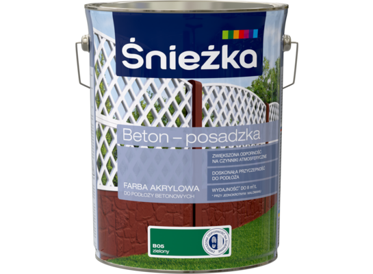 Farba Beton-Posadzka zieleń 5 l ŚNIEŻKA