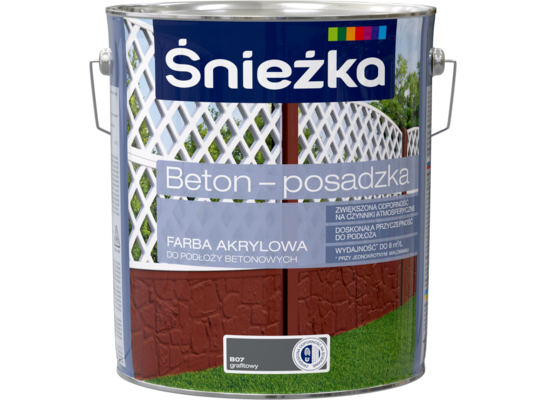 Farba Beton-Posadzka grafitowy 10 l ŚNIEŻKA