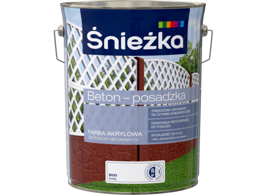 Farba Beton-Posadzka biały 5 l ŚNIEŻKA