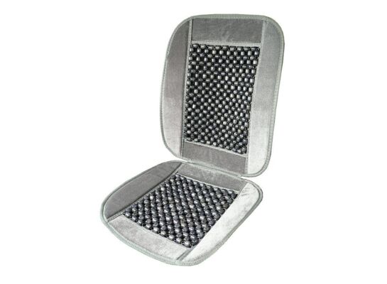 Mata koralik + Welur szara