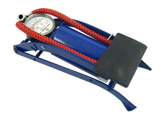 Pompka nożna 1 tłok z manometrem