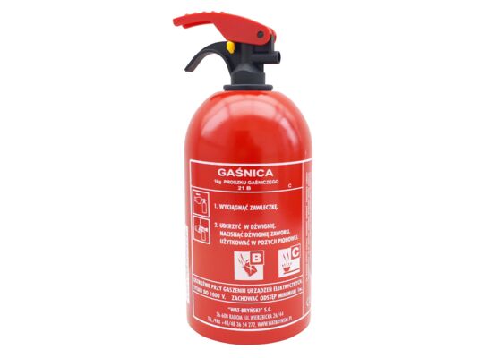 Gaśnica samochodowa proszkowa 1 kg