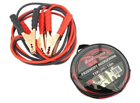 Przewody rozruchowe  200 / 1.8 m w praktycznej torbie zamykanej na suwak