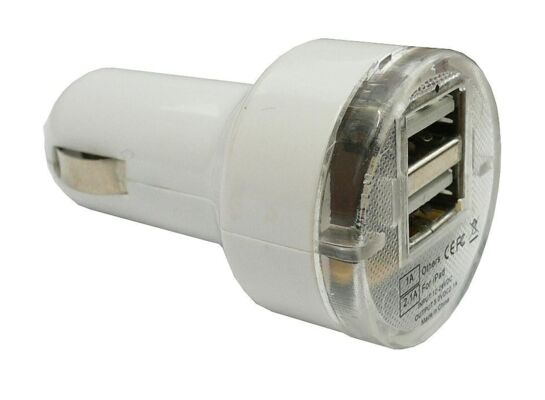 Ładowarka samochodowa 2 x USB 12 / 24V 2,1 A