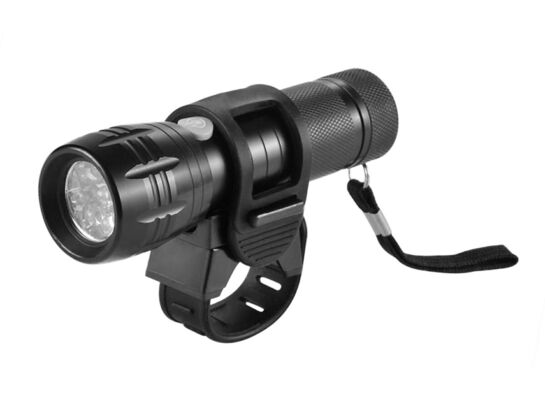 Lampka przednia 9 LED czarna