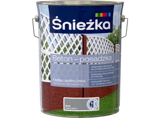 Farba Beton-Posadzka szary jasny 5 l ŚNIEŻKA