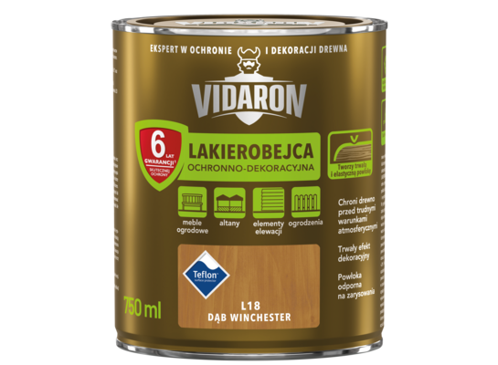 Lakierobejca Ochronno-Dekoracyjna Dąb Winchester L18 0,75 l VIDARON
