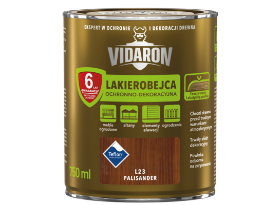 Lakierobejca Ochronno-Dekoracyjna Palisander L23 0,75 l VIDARON