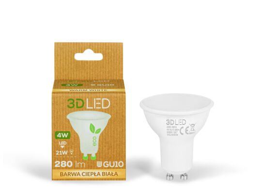 Żarówka LED GU10 4 W barwa ciepła