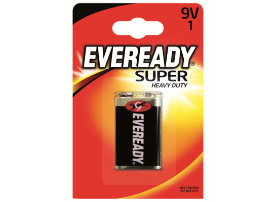 Bateria Eveready Super Heavy Duty 9V 6F22 /1