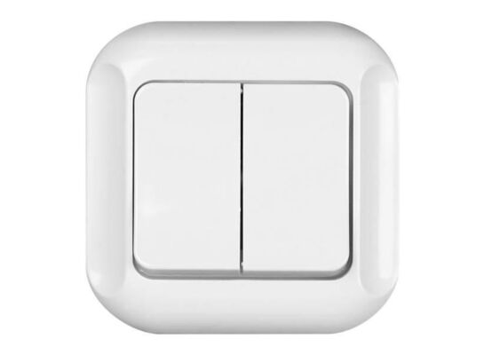 Łącznik podwójny świecznikowy biały Topaz