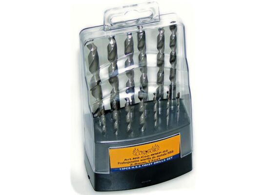 Wiertło do metalu szlifowane 2 - 8 mm, zestaw: 13 sztuki Condor