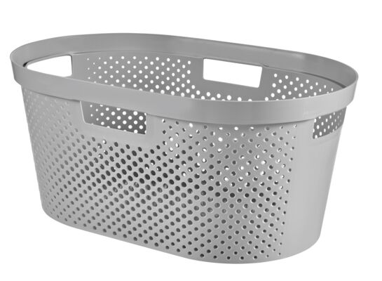 Kosz do magla Infinity Recycled Jasny szary 40L