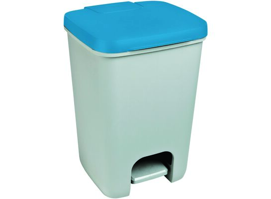 Kosz na śmieci z pedałem 20 l szary / niebieski