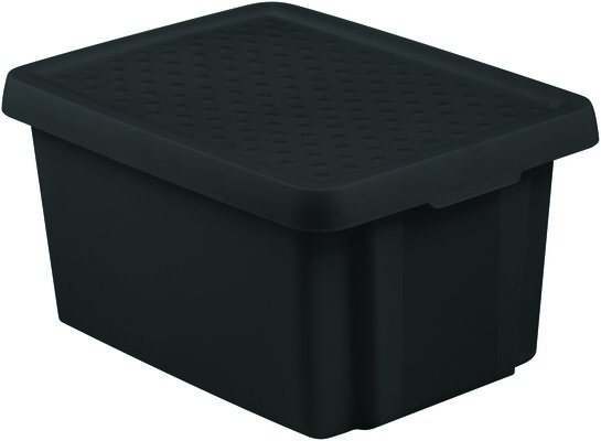 Pojemnik z przykrywką 16 l czarny