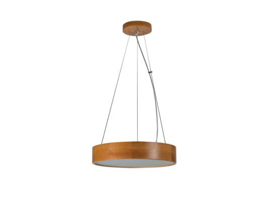 Lampa wisząca drewniana C 370-G/O 2 20W JASMIN złota