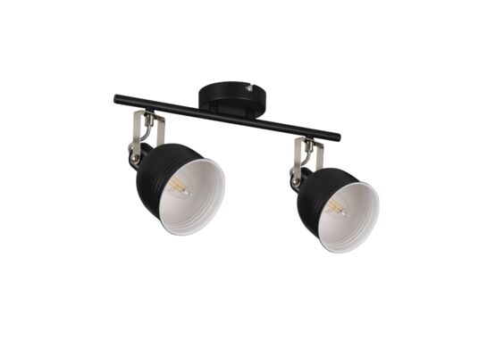 Żyrandol czarny 2-punktowy DERATO