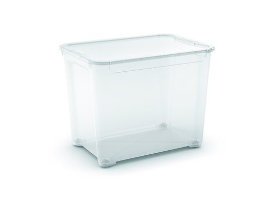 Pojemnik z przykrywką T box transparentny 70 l