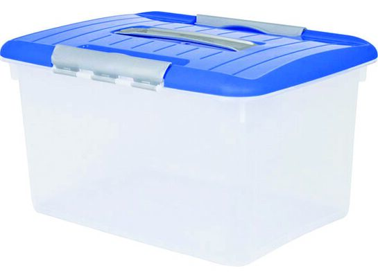 Pojemnik Optima transparentny /
niebieski / srebrny 15 l