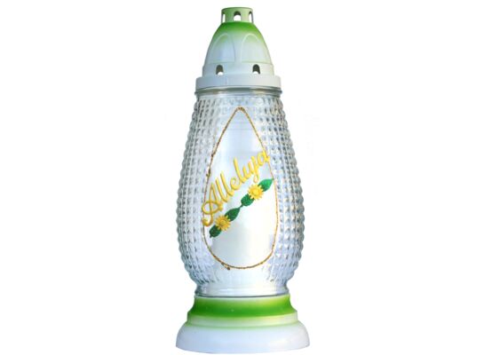 Znicz szklany 28,5 cm Z-95/Z zielony