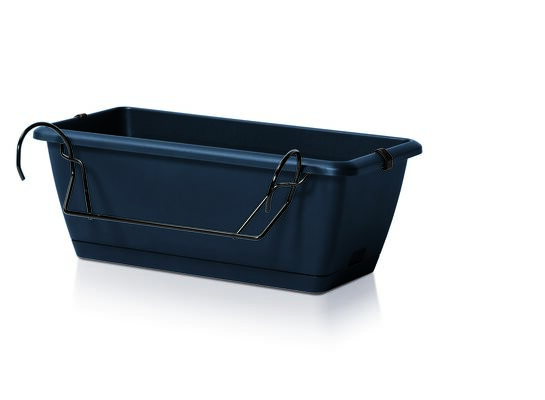 Skrzynka balkonowa z uchwytami 40 cm RESPANA EASY CARE antracyt