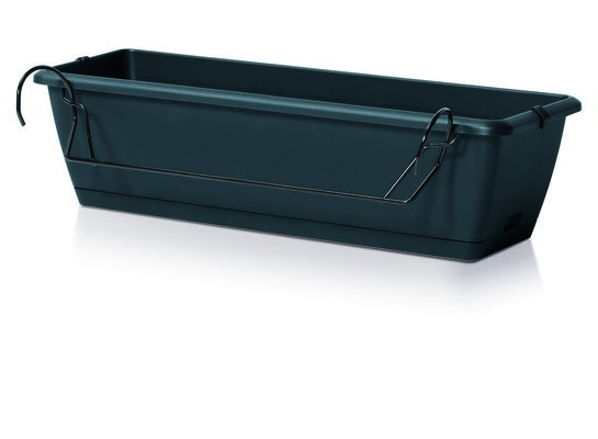 Skrzynka balkonowa z uchwytami 60 cm RESPANA EASY CARE antracyt