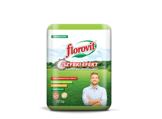Nawóz do trawników Szybki Efekt 25 kg Florovit