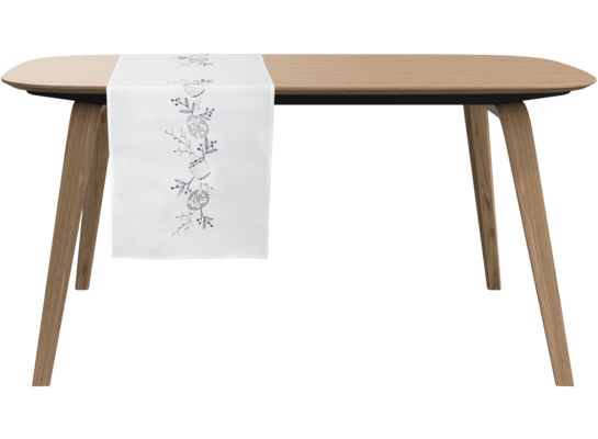 Bieżnik z jajkami 40 x 175 cm biało-szary