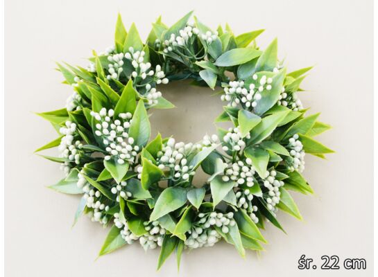 Wianek ozdobny 22 cm