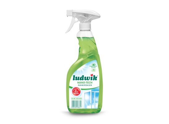 Płyn do mycia szyb i glazury nano-tech green apple 600 ml Ludwik