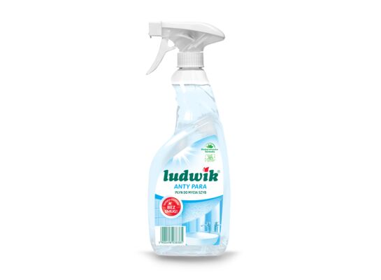 Płyn do mycia szyb i glazury z funkcją anty para 600 ml Ludwik