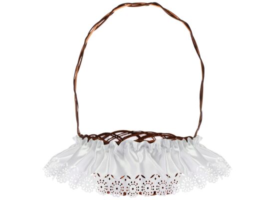 Serwetka atłasowa zdobiąca koszyczek