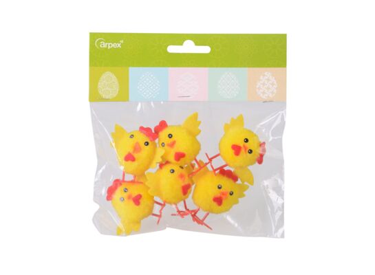 Kurczaki słodziaki 6 sztuk żółty