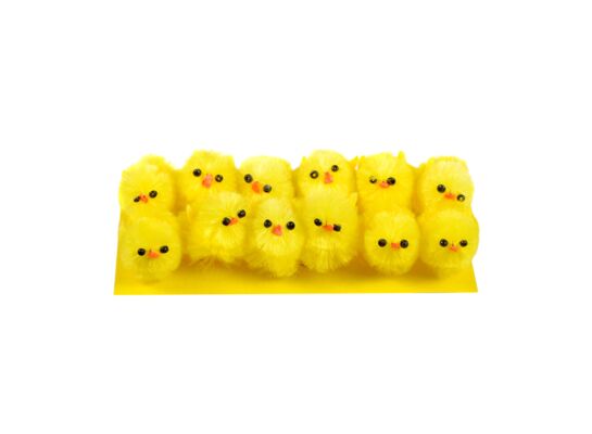 Kurczaki 12 sztuk żółty