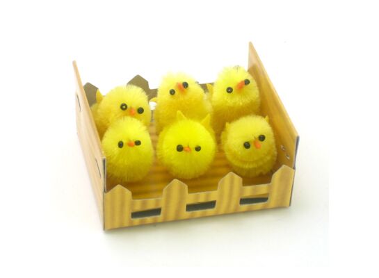 Zetaw kurczaków 6 sztuk żółty