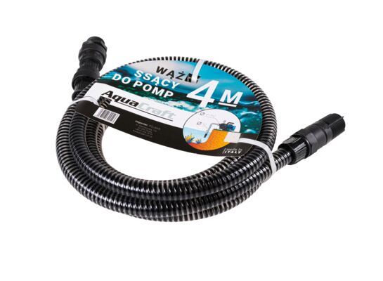 Wąż ssący 4 m z koszem ssącym i zaworem zwrotnym 1"-1 1/4"