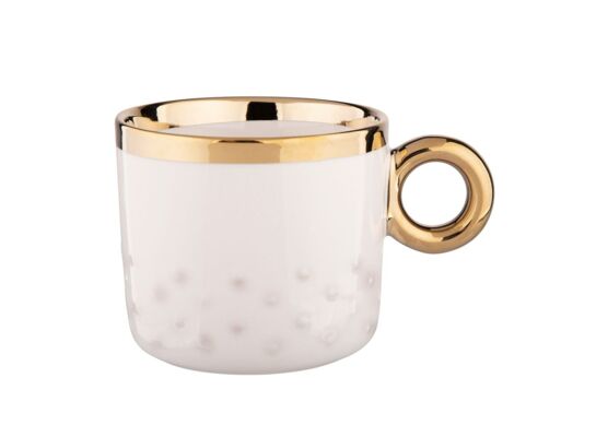 Kubek Palazzo porcelanowy 350 ml z wypustkami kremowy