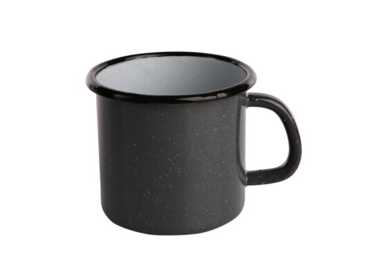 Kubek emaliowany 0,45 l 9 cm szary nakrapiany