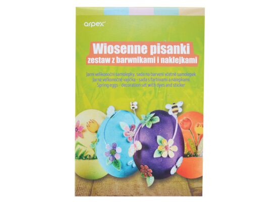 Pisanki zestaw z barwnikami i naklejkami