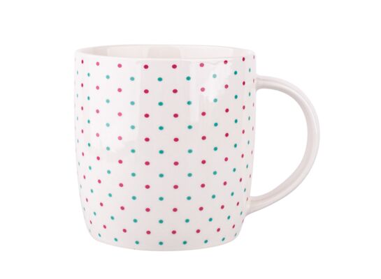 Kubek baryłka szeroka 300 ml dots