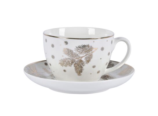 Filiżanka ze spodkiem Golden Winter 200 ml