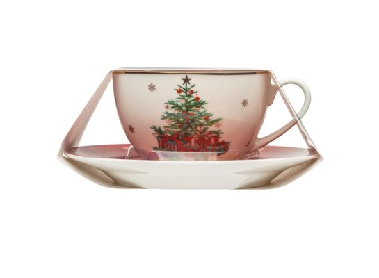 Filiżanka ze spodkiem Christmas Tree 200 ml