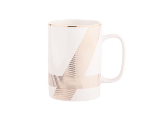 Kubek prosty Modern Art 350 ml biały