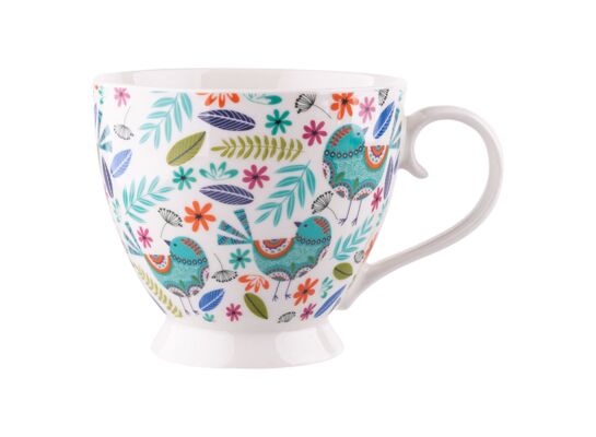 Filiżanka jumbo na stopce Folk 350 ml